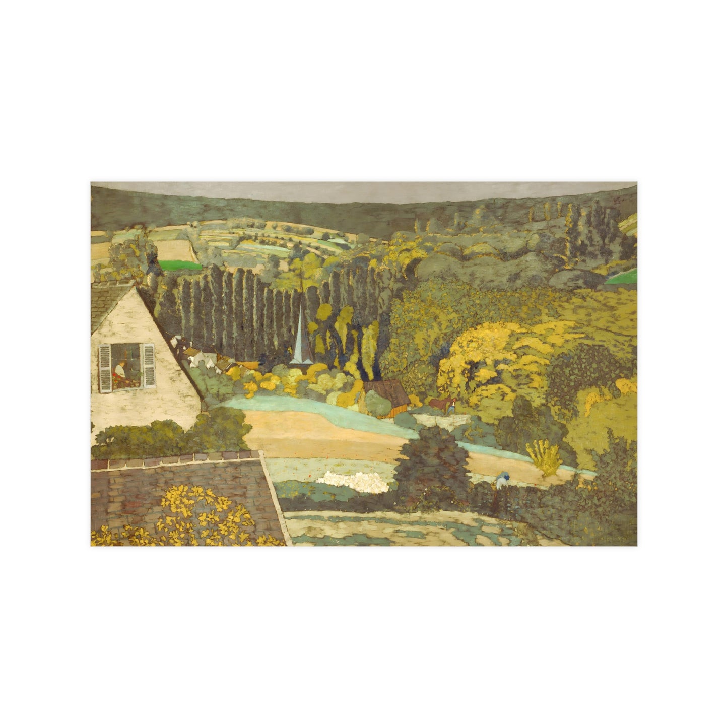 Woods Overlooking Wall Print