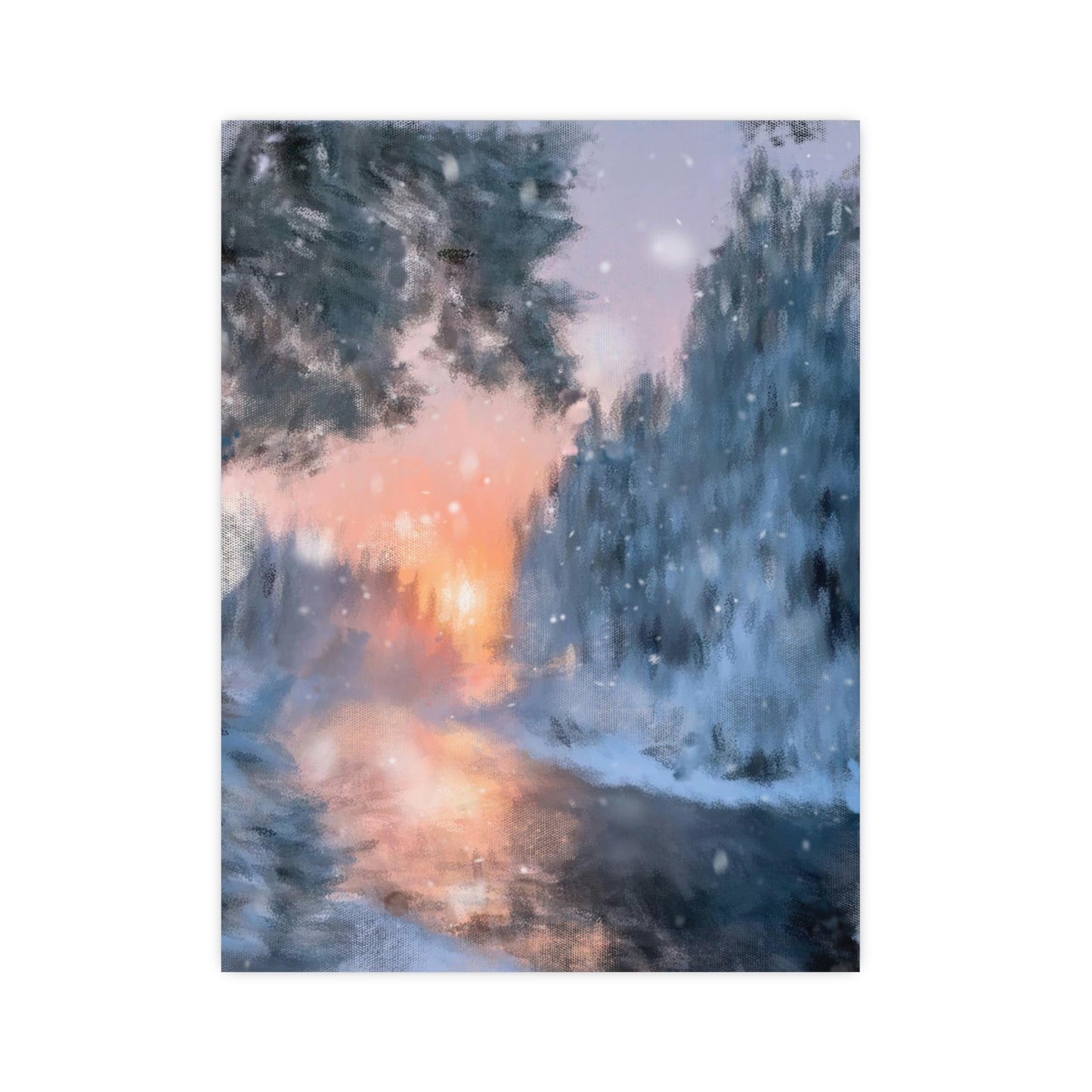 Abstract Winter Art