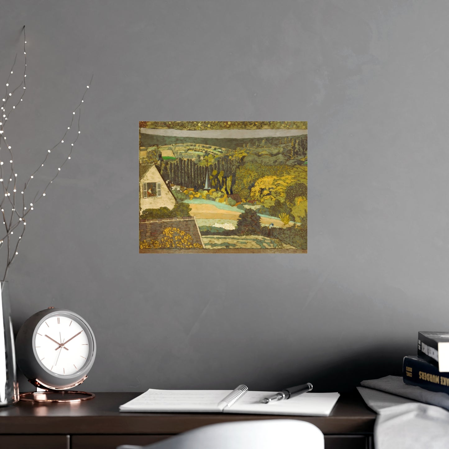 Woods Overlooking Wall Print
