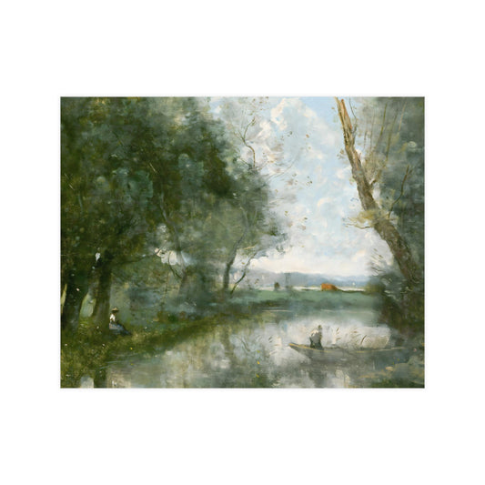Manmade Fishpond At The Farm Wall Prints