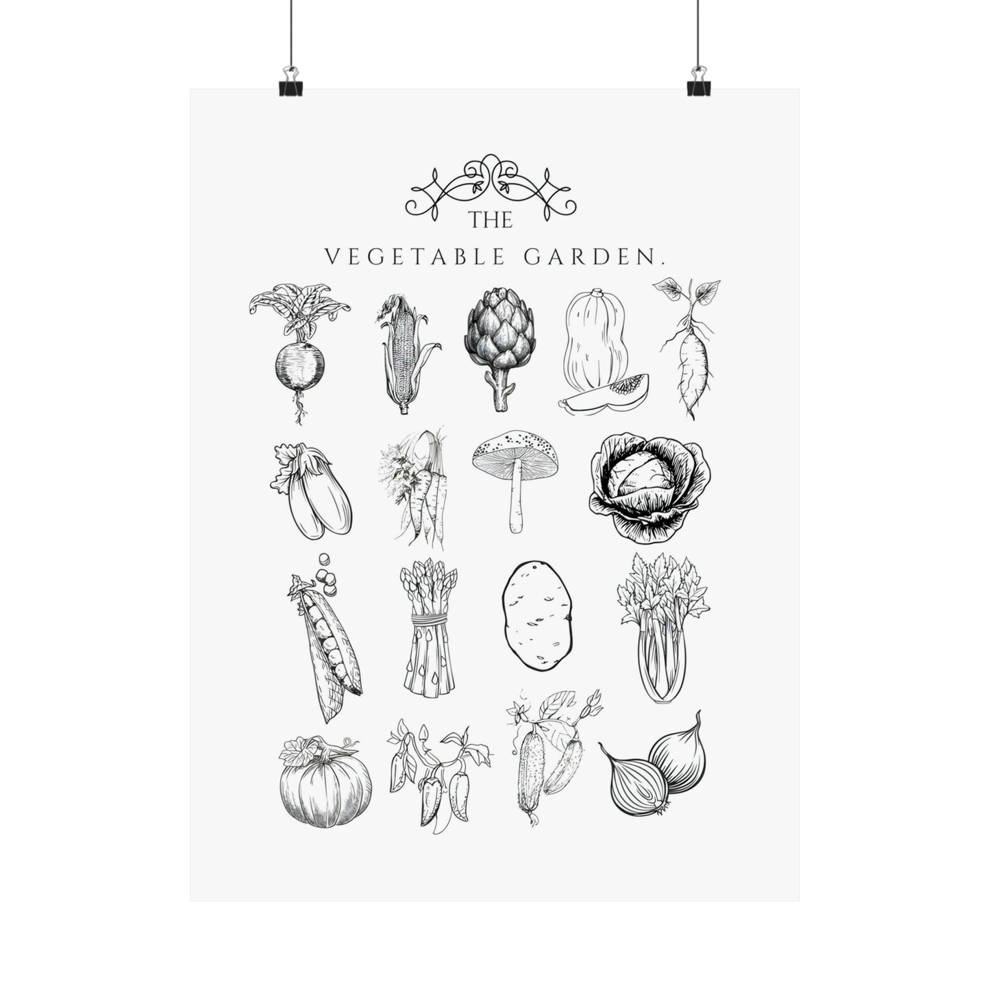 Vegetables Garden Wall Print