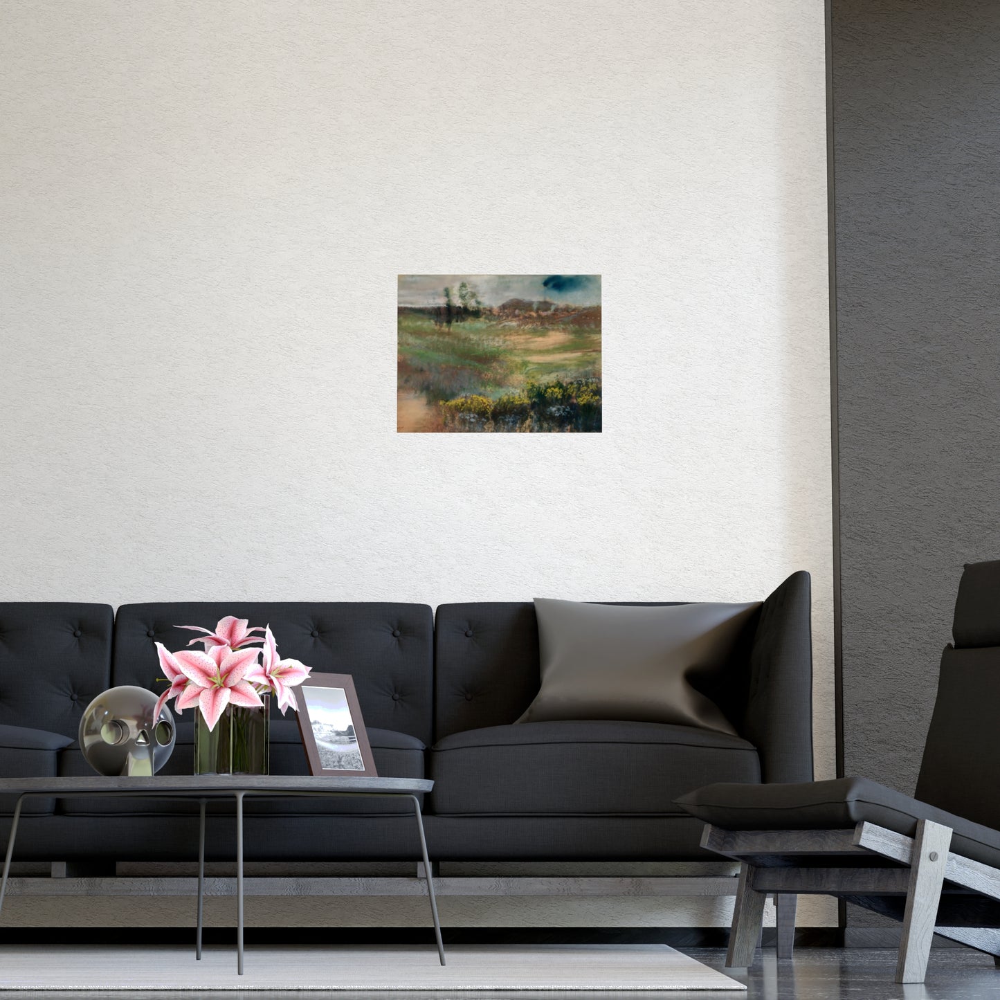 Garden with Smokestacks Wall Prints