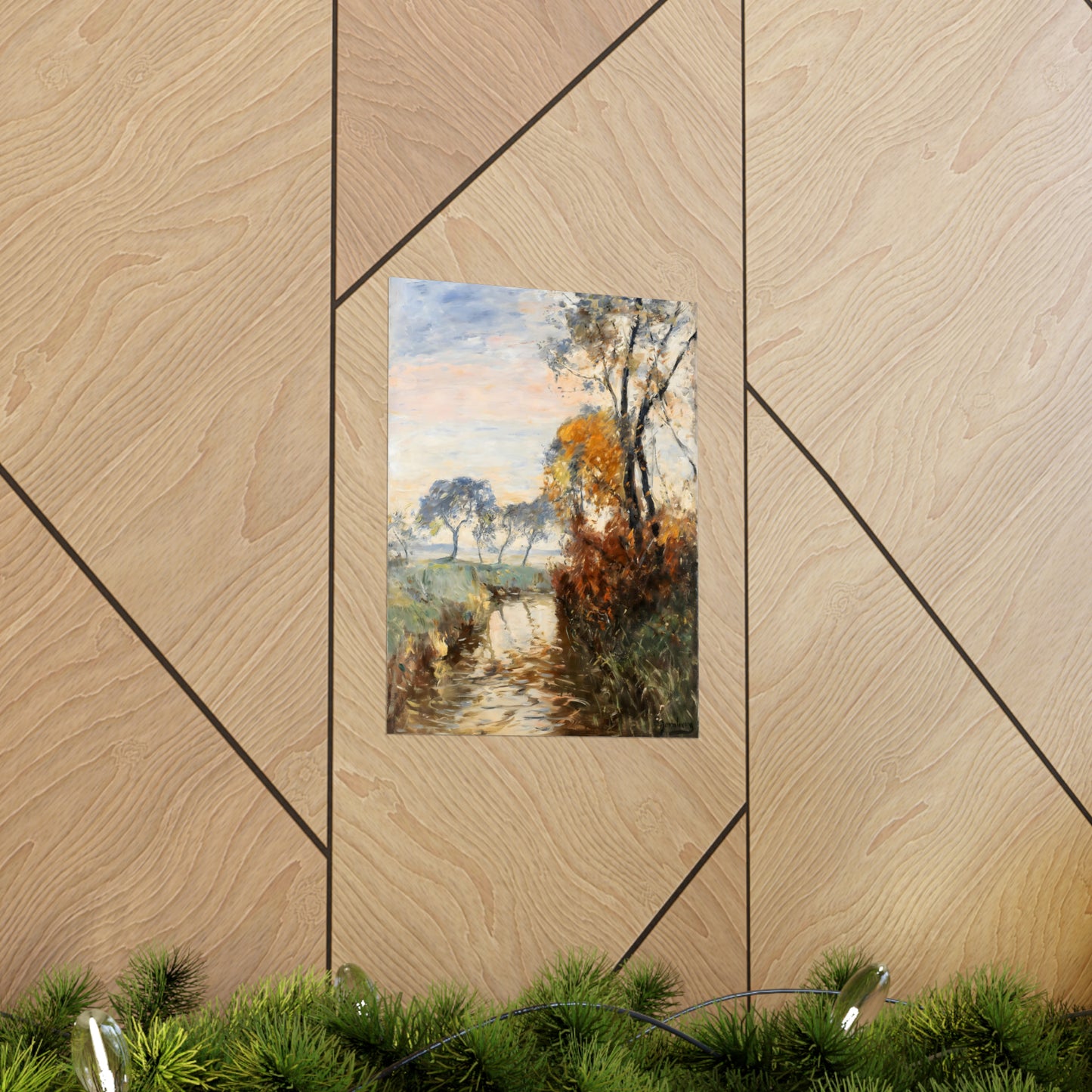 Autumn Landscape With Stream
