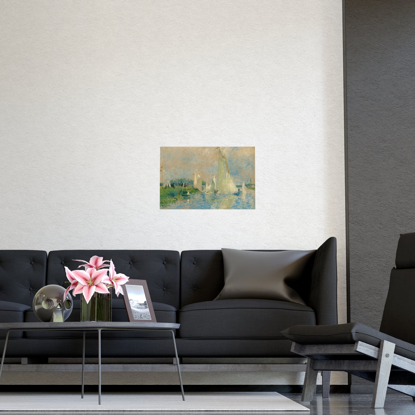 Abstract By The Lake Print