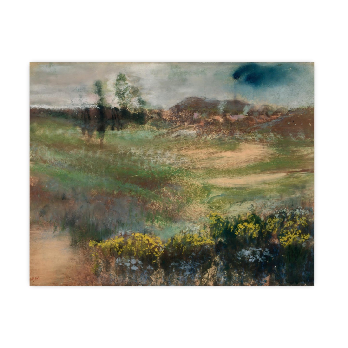 Garden with Smokestacks Wall Prints