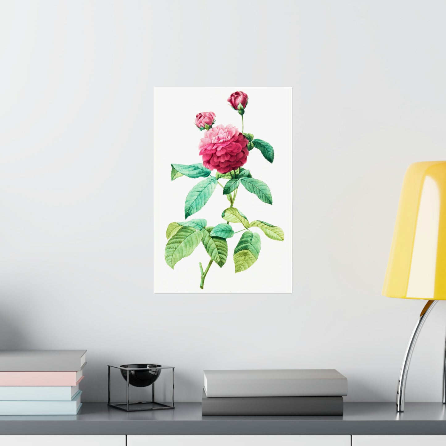 Ombre Pink Rose with Buds