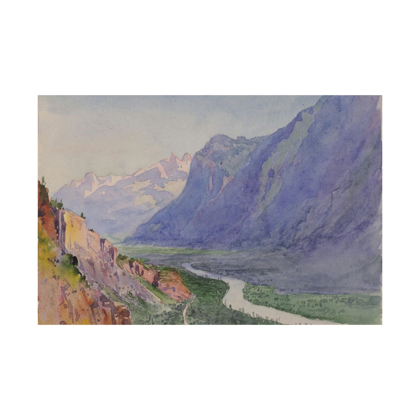 The Rhone from the Path to Salvari