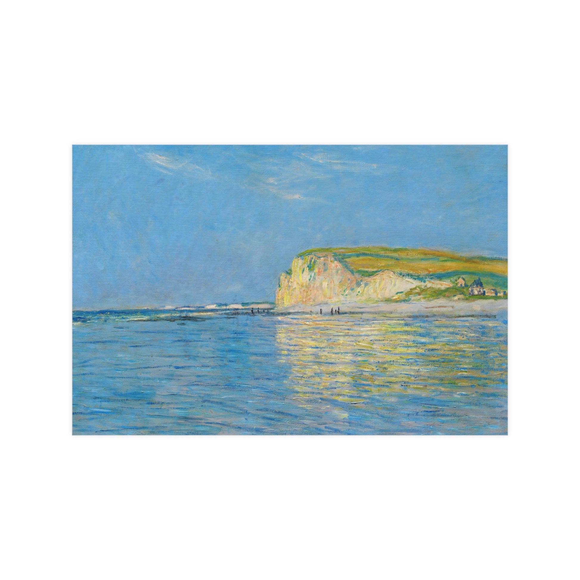 Claude Monet's "Low Tide at Pourville, near Dieppe (1882)  digitally enhanced by Lisa Burningham designs