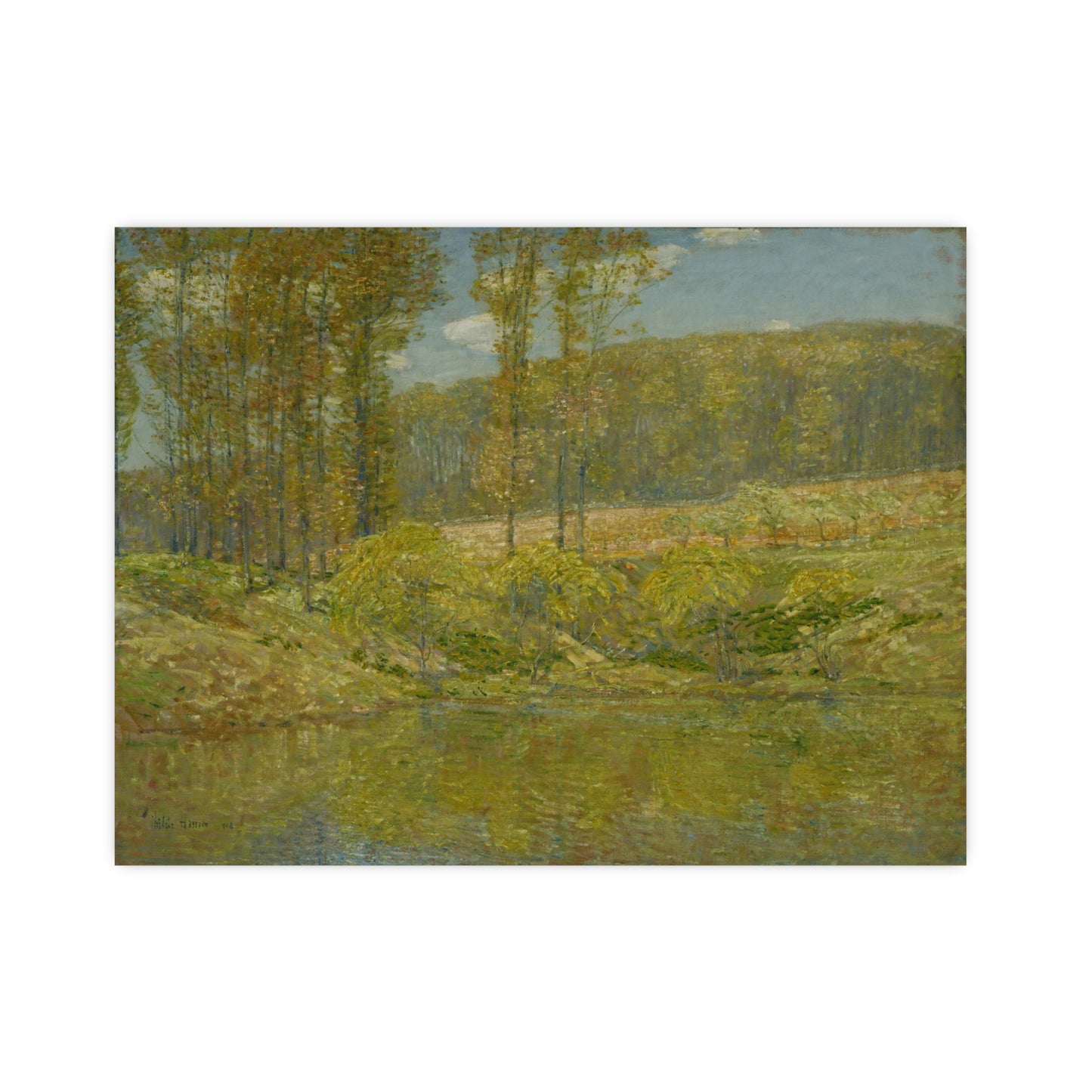Autumn Trees by the Lake