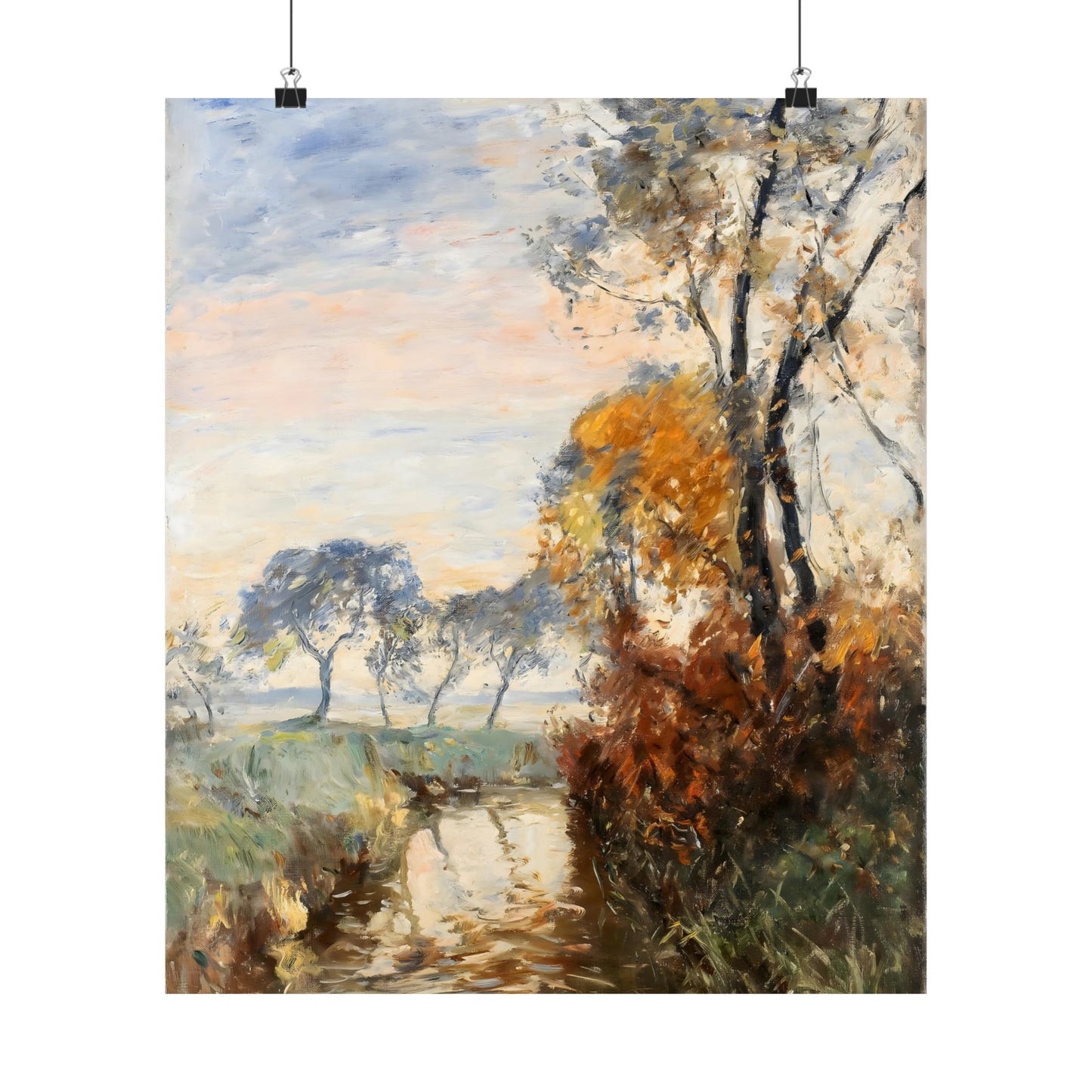 Autumn Landscape With Stream