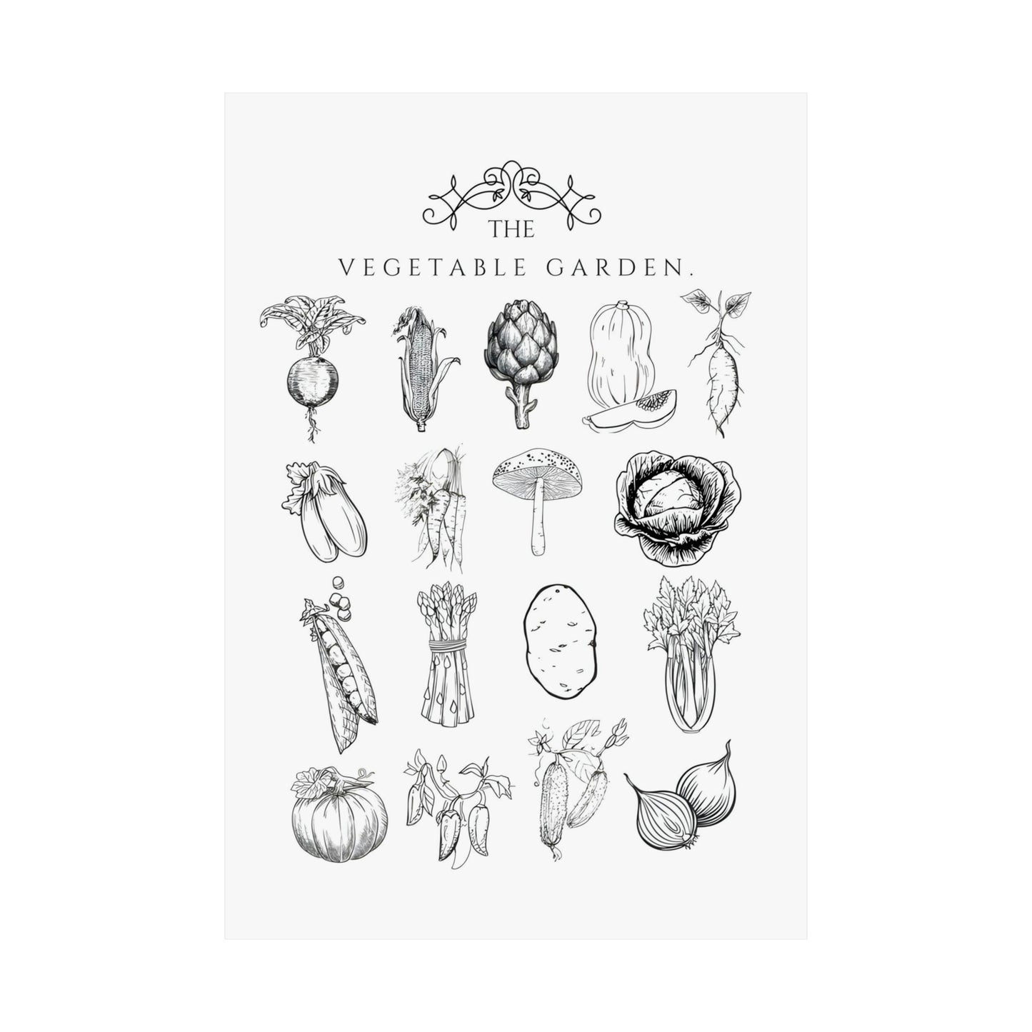 Vegetables Garden Wall Print