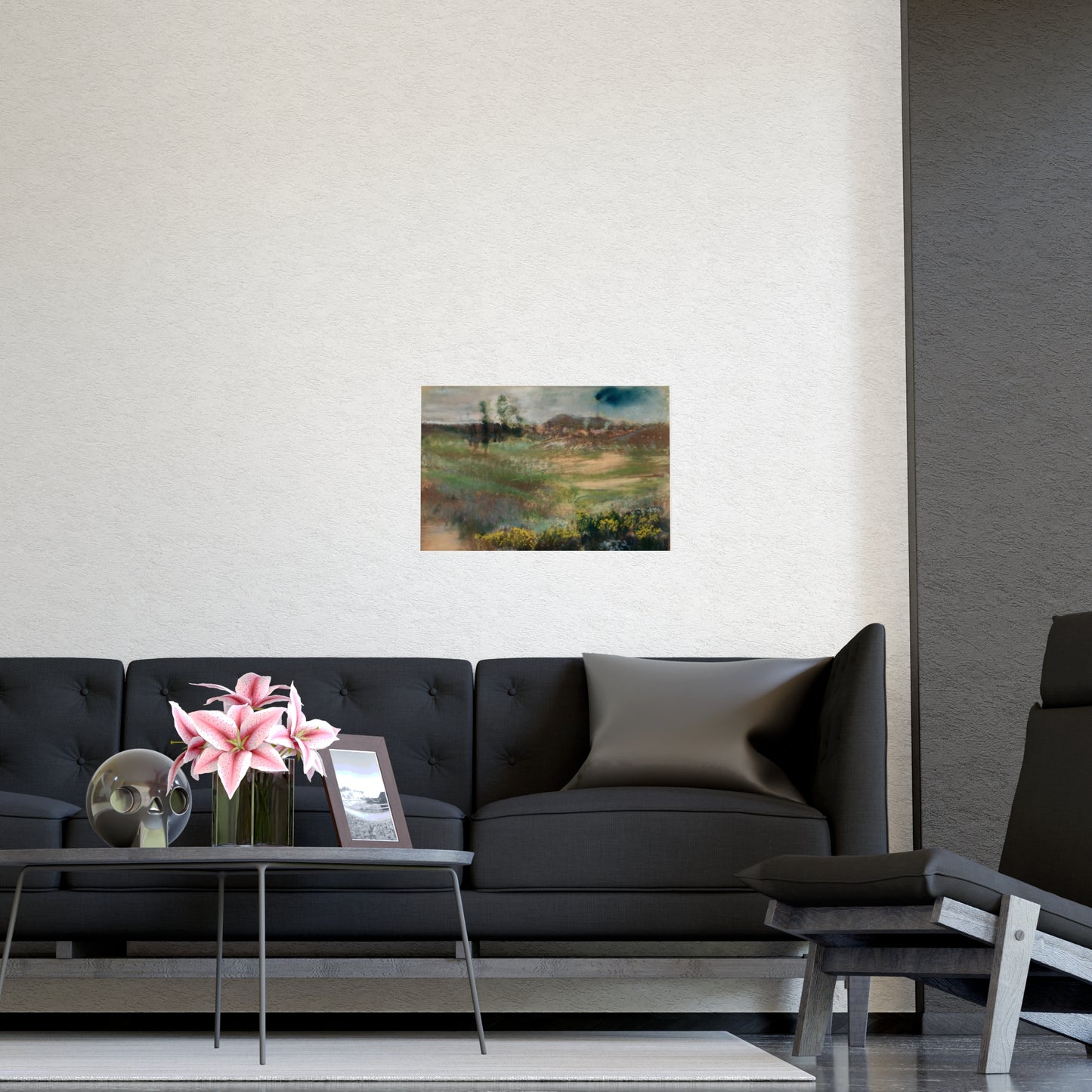 Garden with Smokestacks Wall Prints