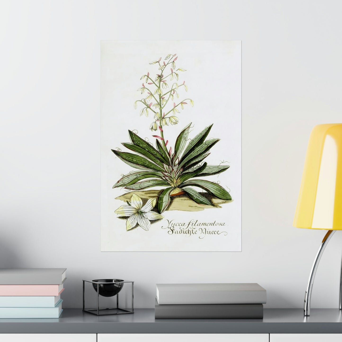 Yucca Filamentosa Flower Wall Print