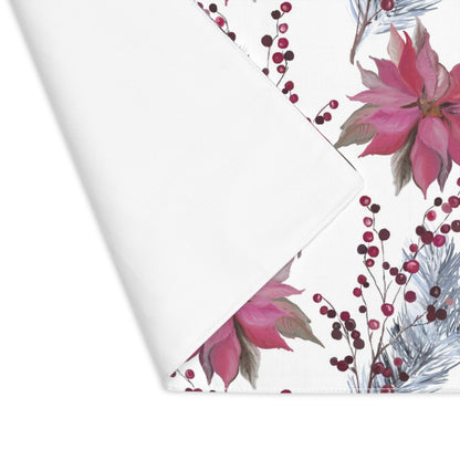 Poinsettia & Berry Placemat, 1pc
