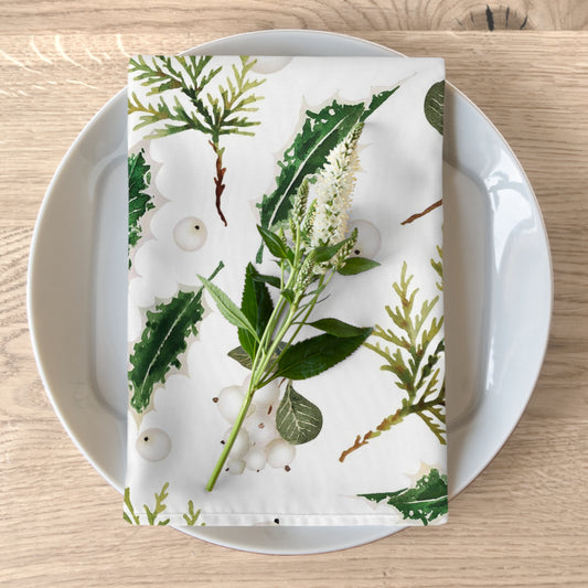 Pine Branch & Leaf Napkins