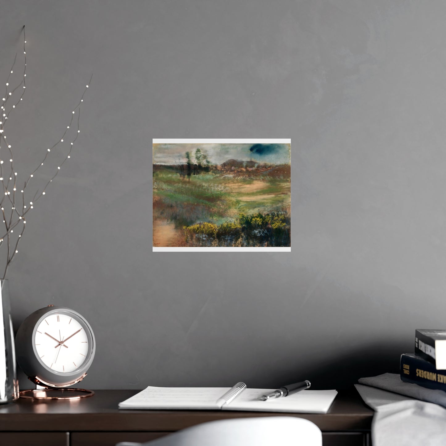 Garden with Smokestacks Wall Prints