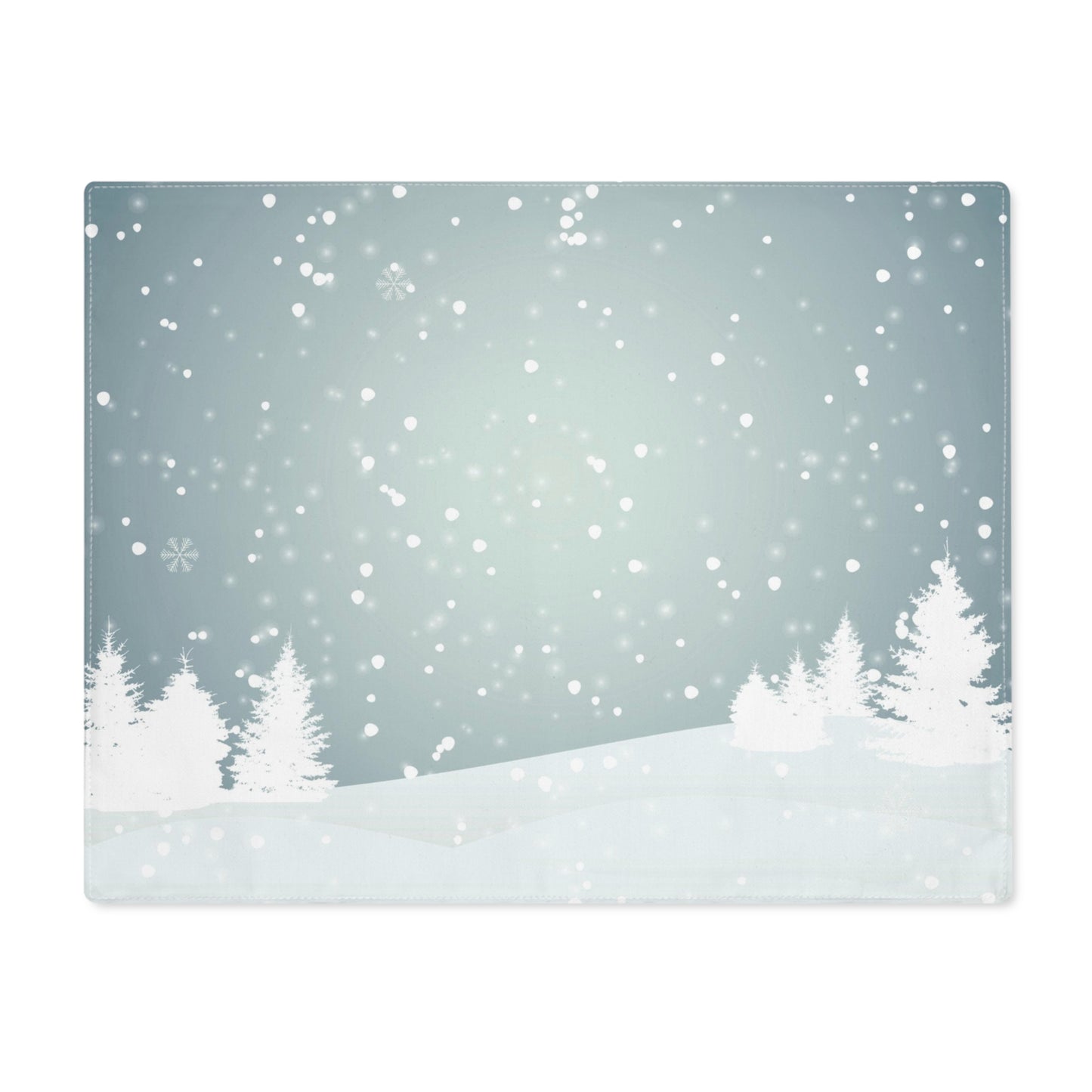 Snow Landscape Placemat, 1pc