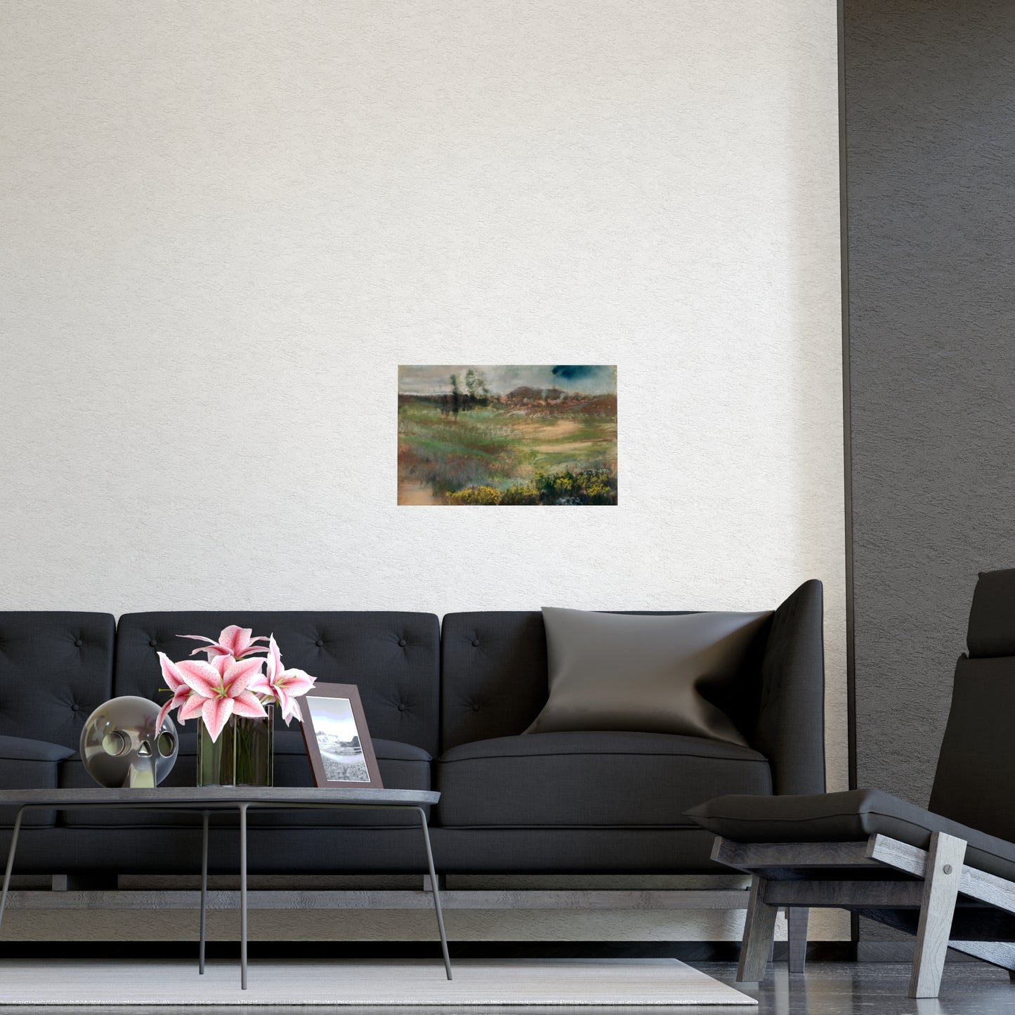Garden with Smokestacks Wall Prints