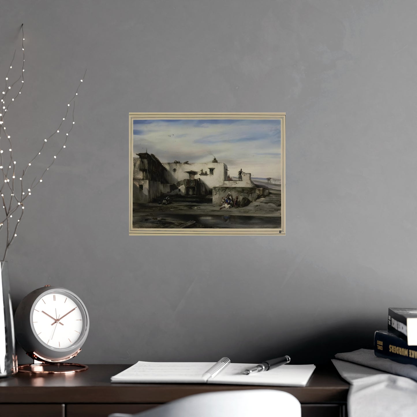 Vintage Greek Village Wall Art