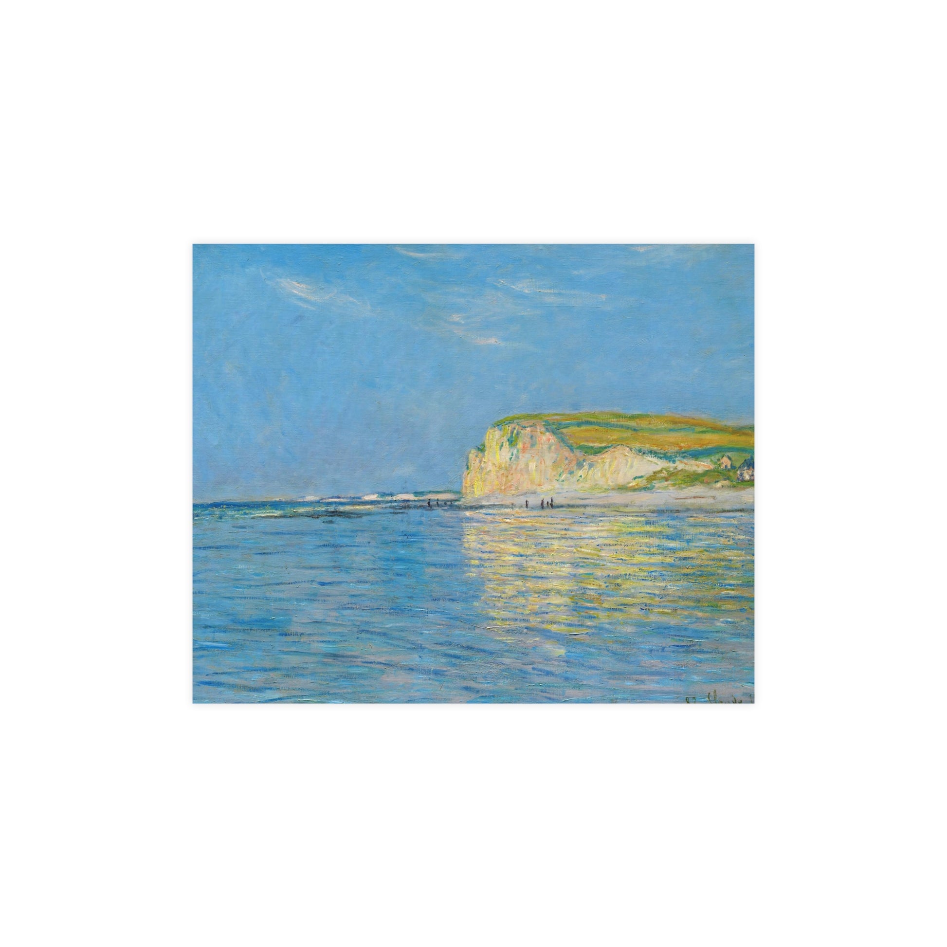 Claude Monet's "Low Tide at Pourville, near Dieppe (1882)  digitally enhanced by Lisa Burningham designs