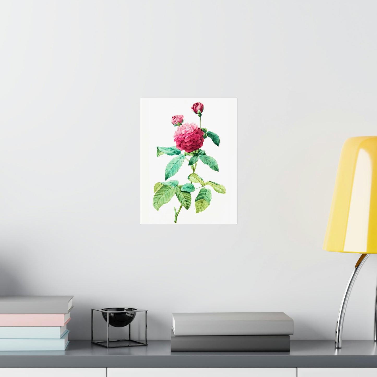 Ombre Pink Rose with Buds