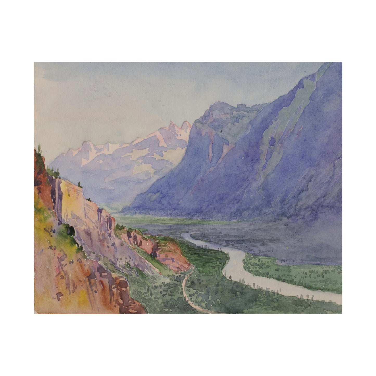 The Rhone from the Path to Salvari