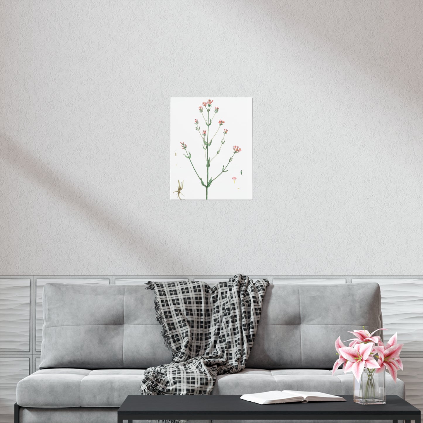 La Petite Centauree Flower Wall Print