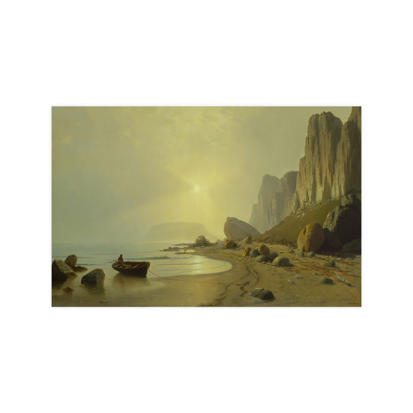 Vintage Coast View Wall Print