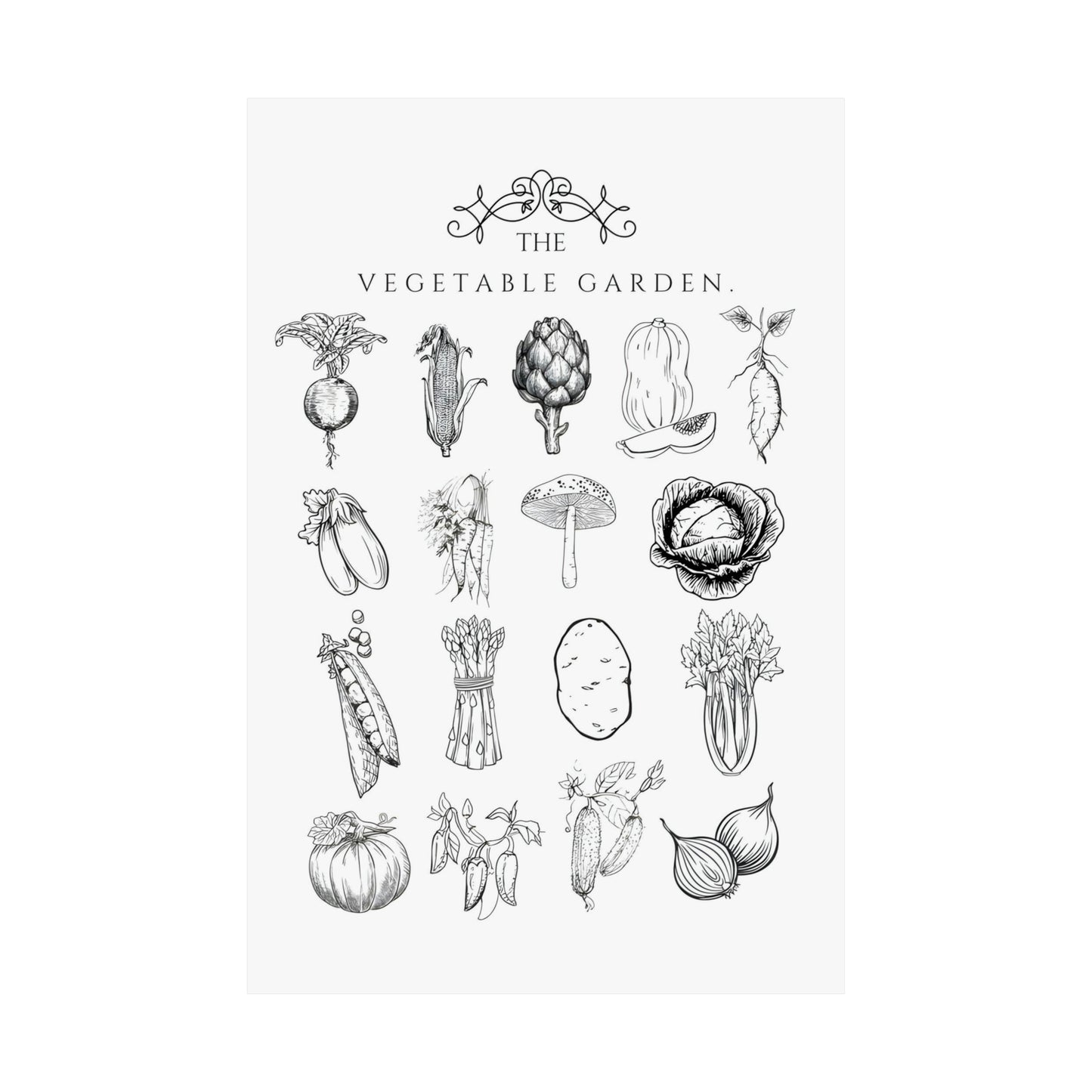 Vegetables Garden Wall Print