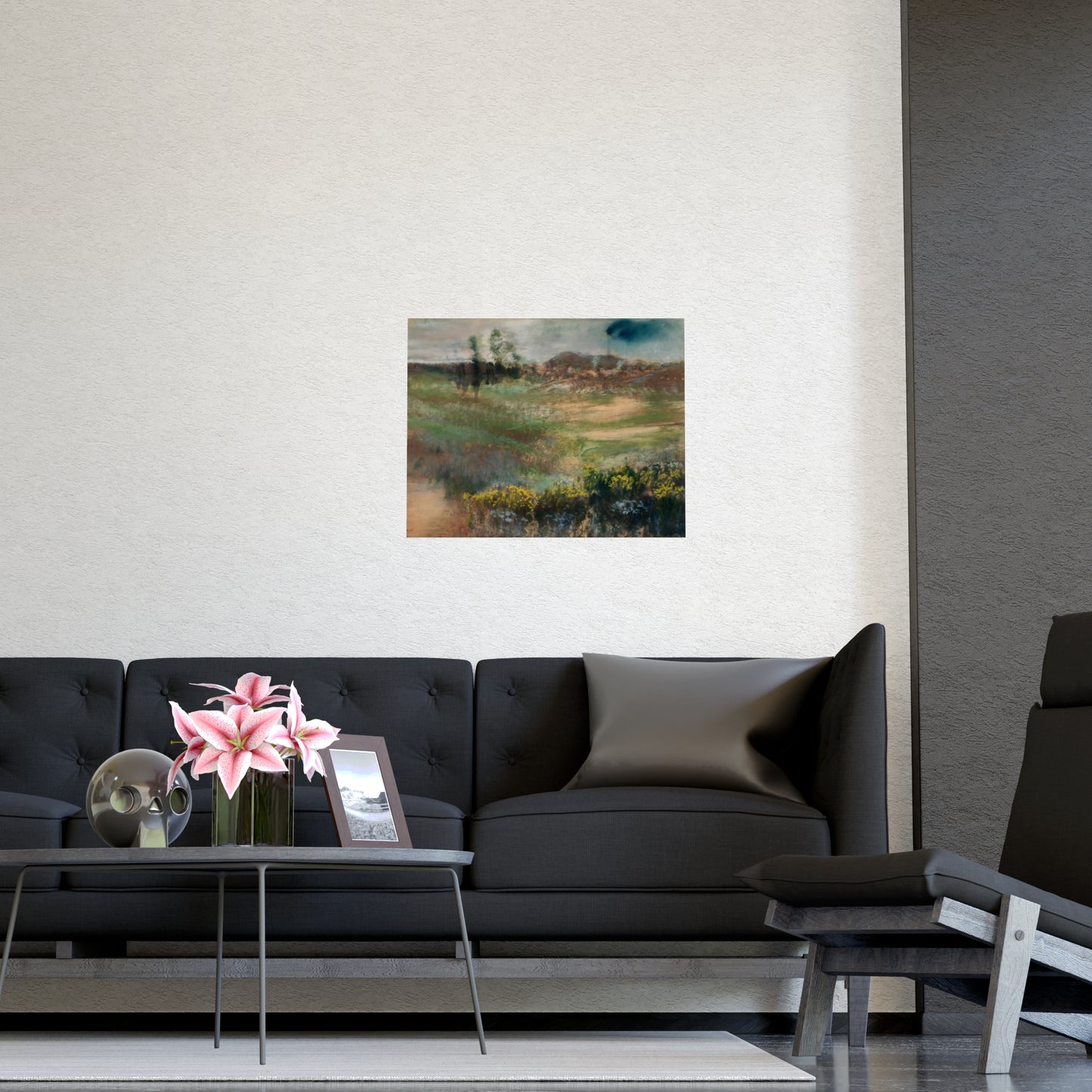Garden with Smokestacks Wall Prints