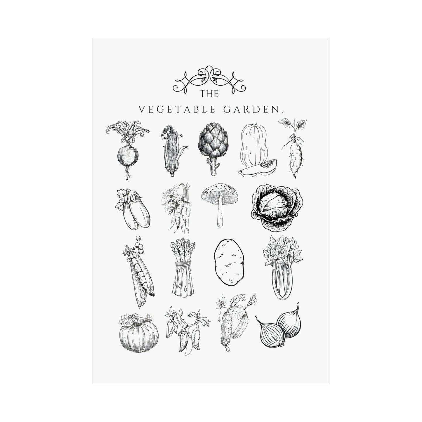 Vegetables Garden Wall Print
