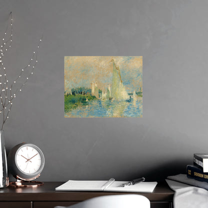 Abstract By The Lake Print
