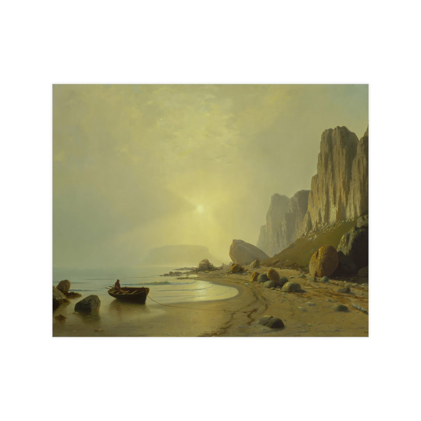 Vintage Coast View Wall Print