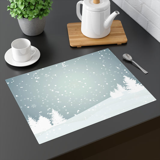 Snow Landscape Placemat, 1pc