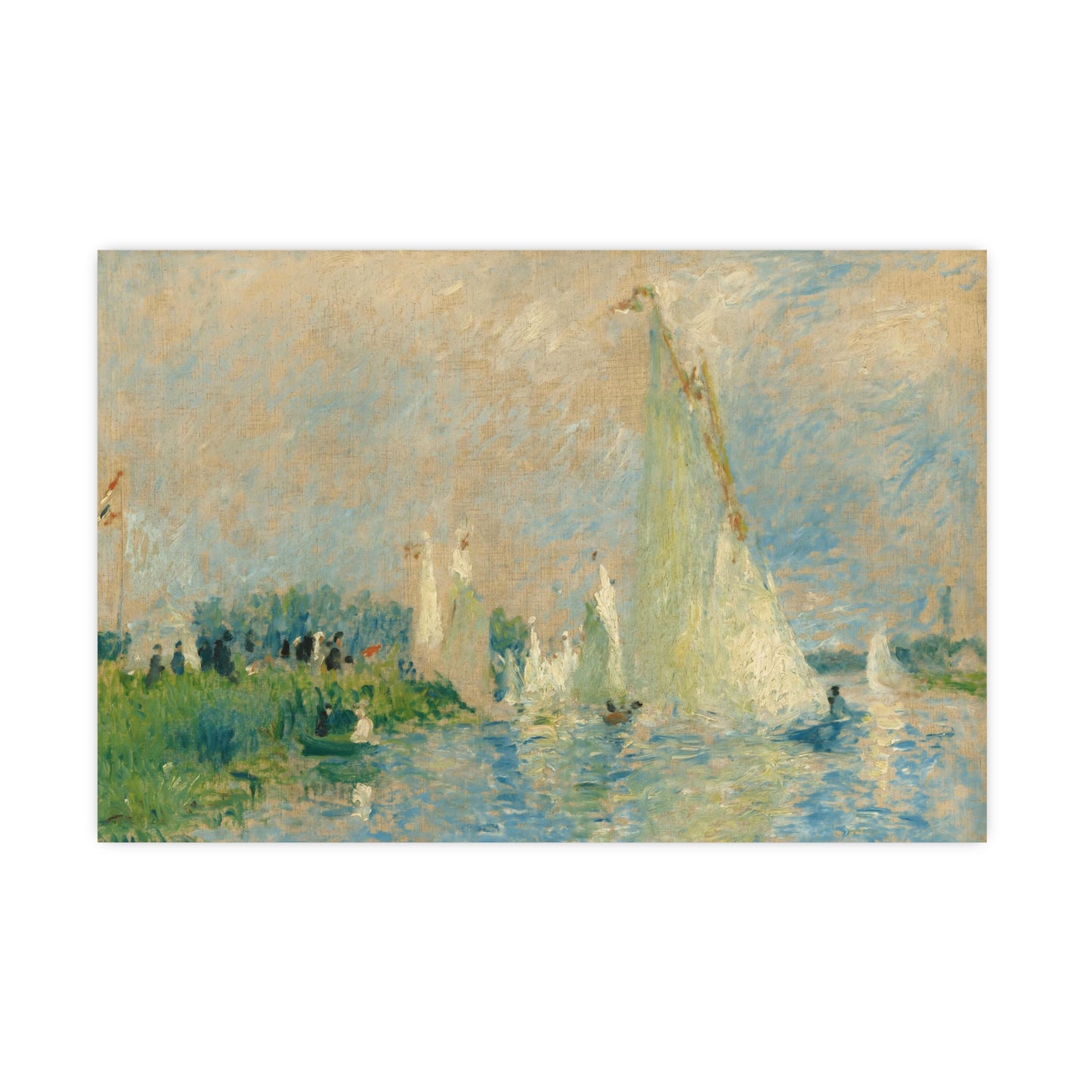 Abstract By The Lake Print