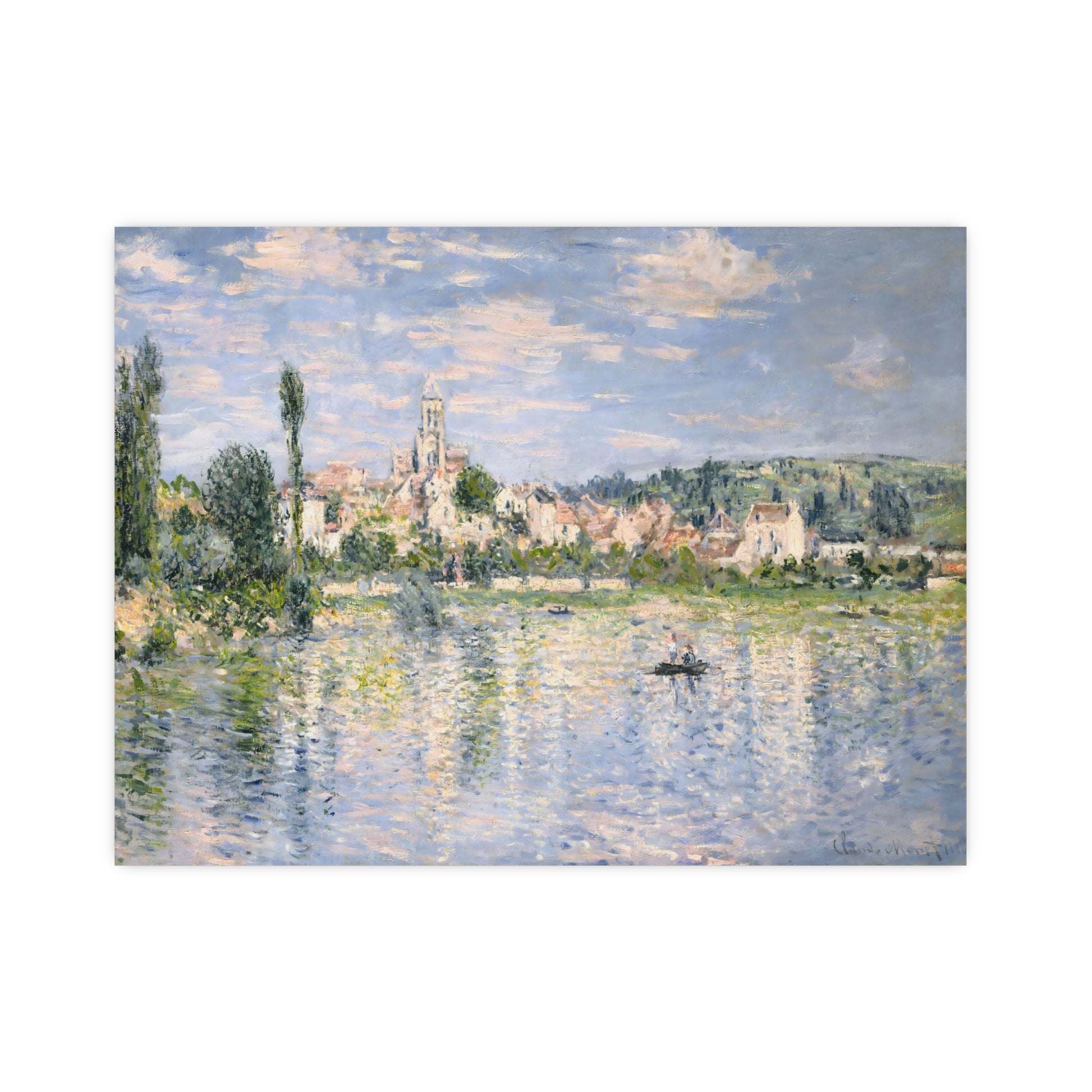 Claude Monet's 'Banks of the Seine, Vétheuil (1880)  digitally enhanced by Lisa Burningham designs