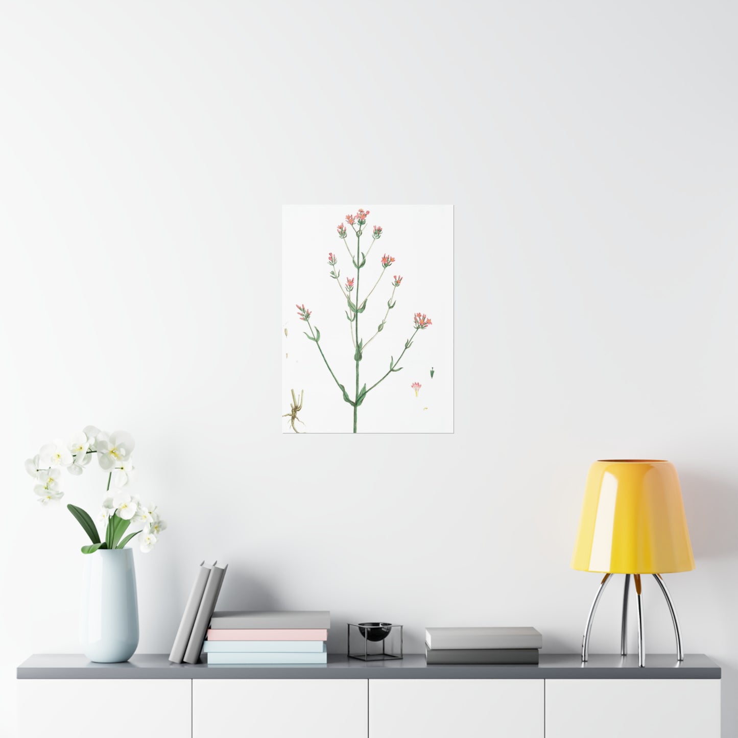 La Petite Centauree Flower Wall Print