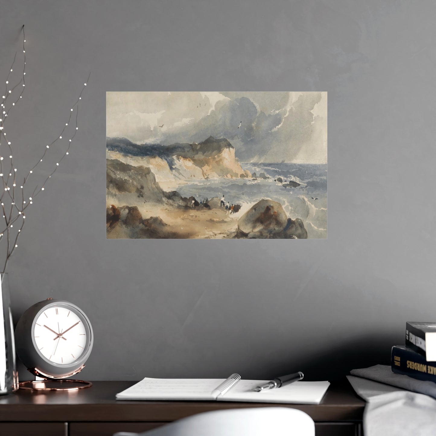 A Coastal Scene Print