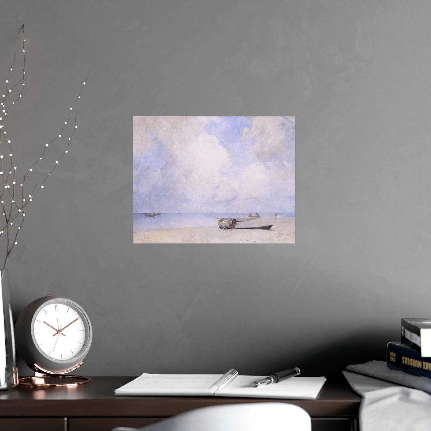 Boat and Cloud Print