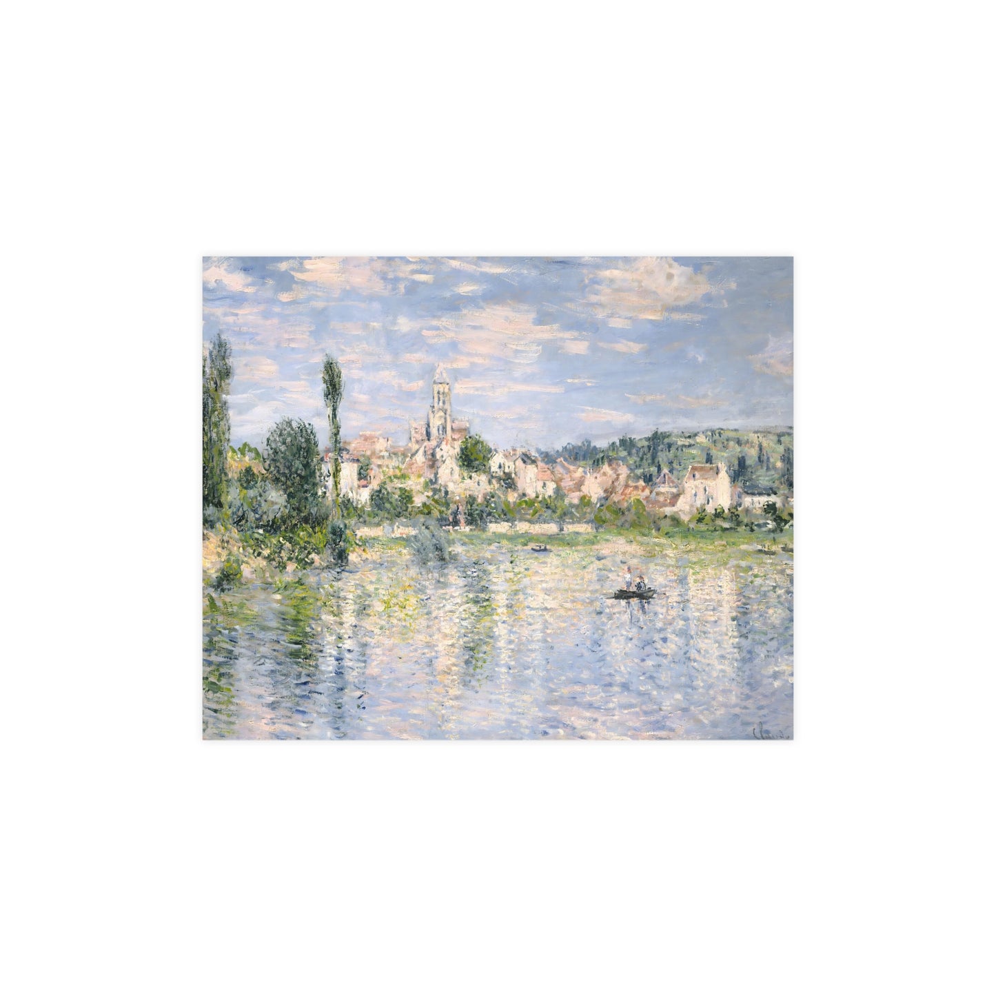 Claude Monet's 'Banks of the Seine, Vétheuil (1880) digitally enhanced by Lisa Burningham designs