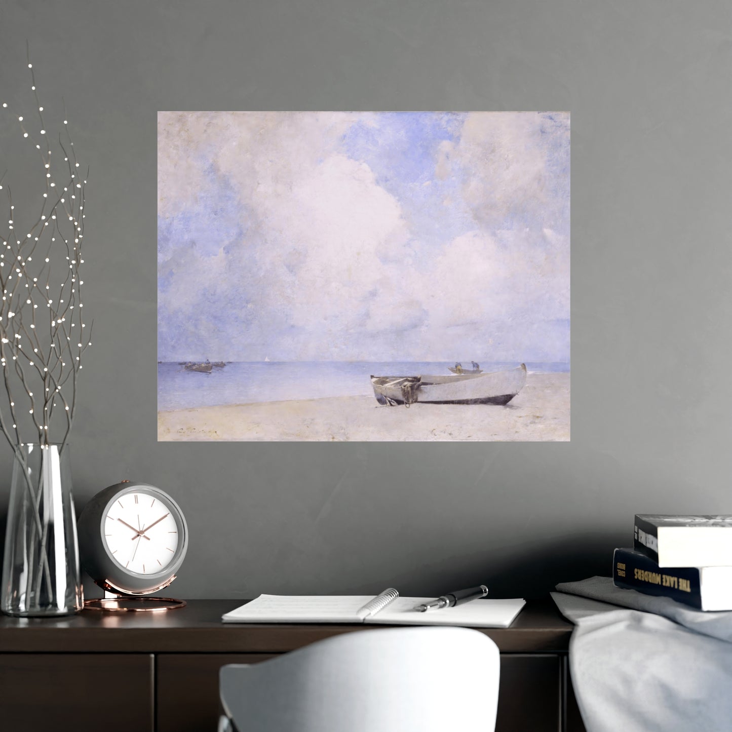 Boat and Cloud Print