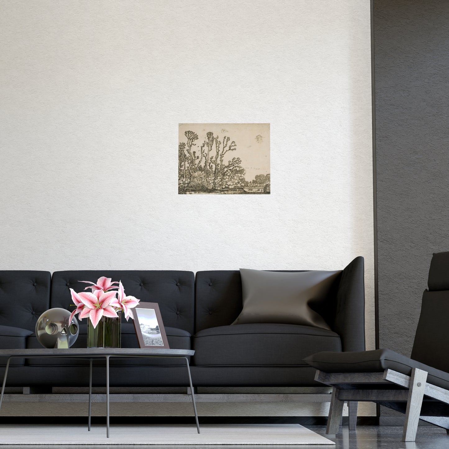 Old Trees Landscape Wall Print