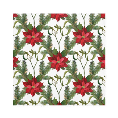 Poinsettia & Pine Branch Napkins