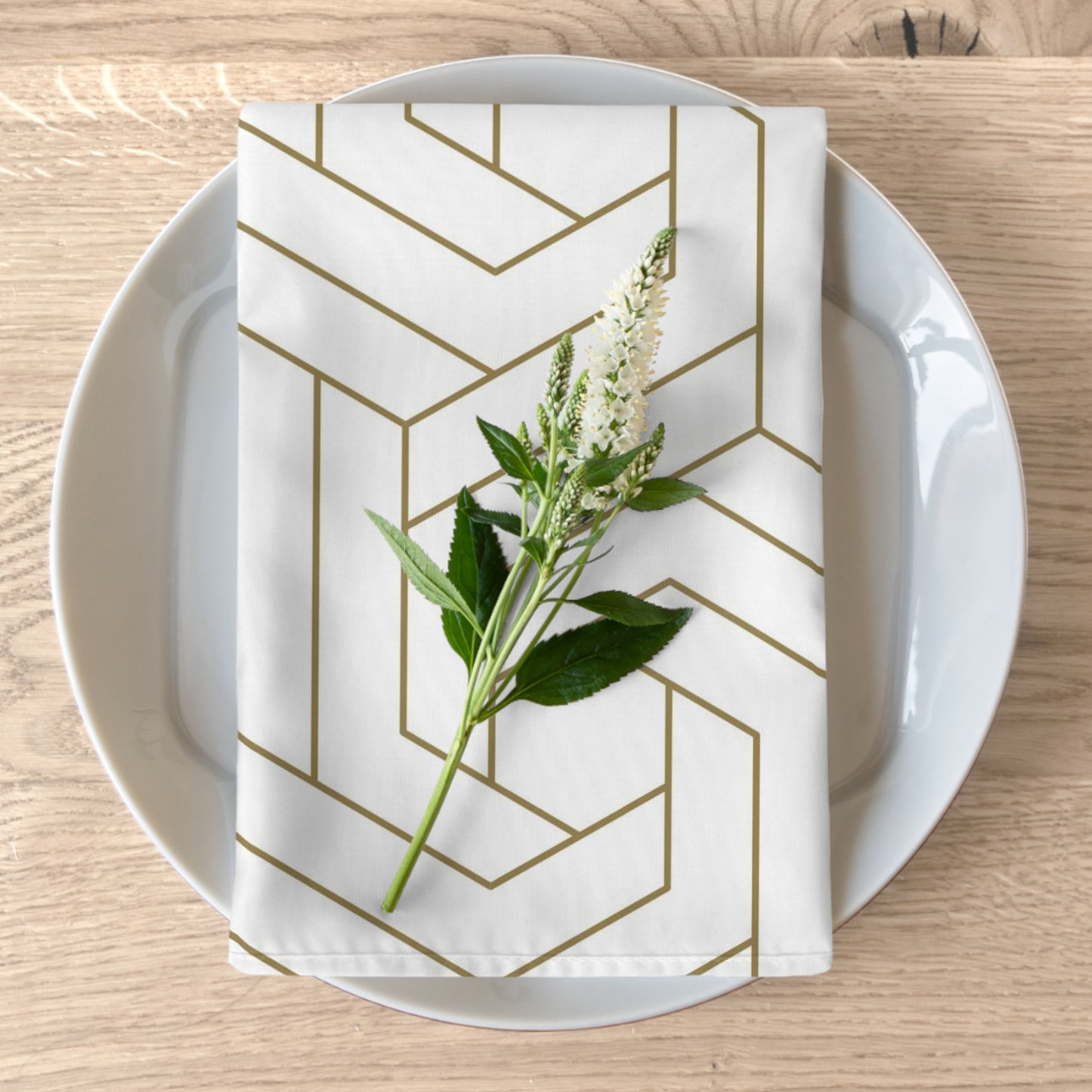 Gold Geometric Napkins