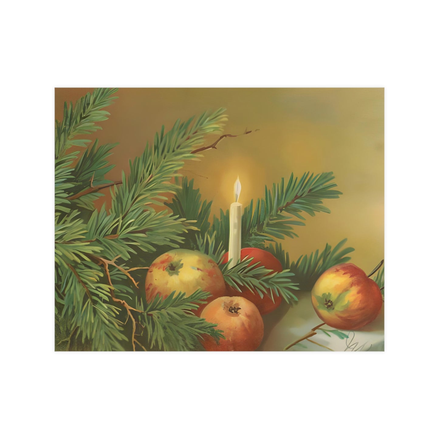 Apple Christmas Decor Prints