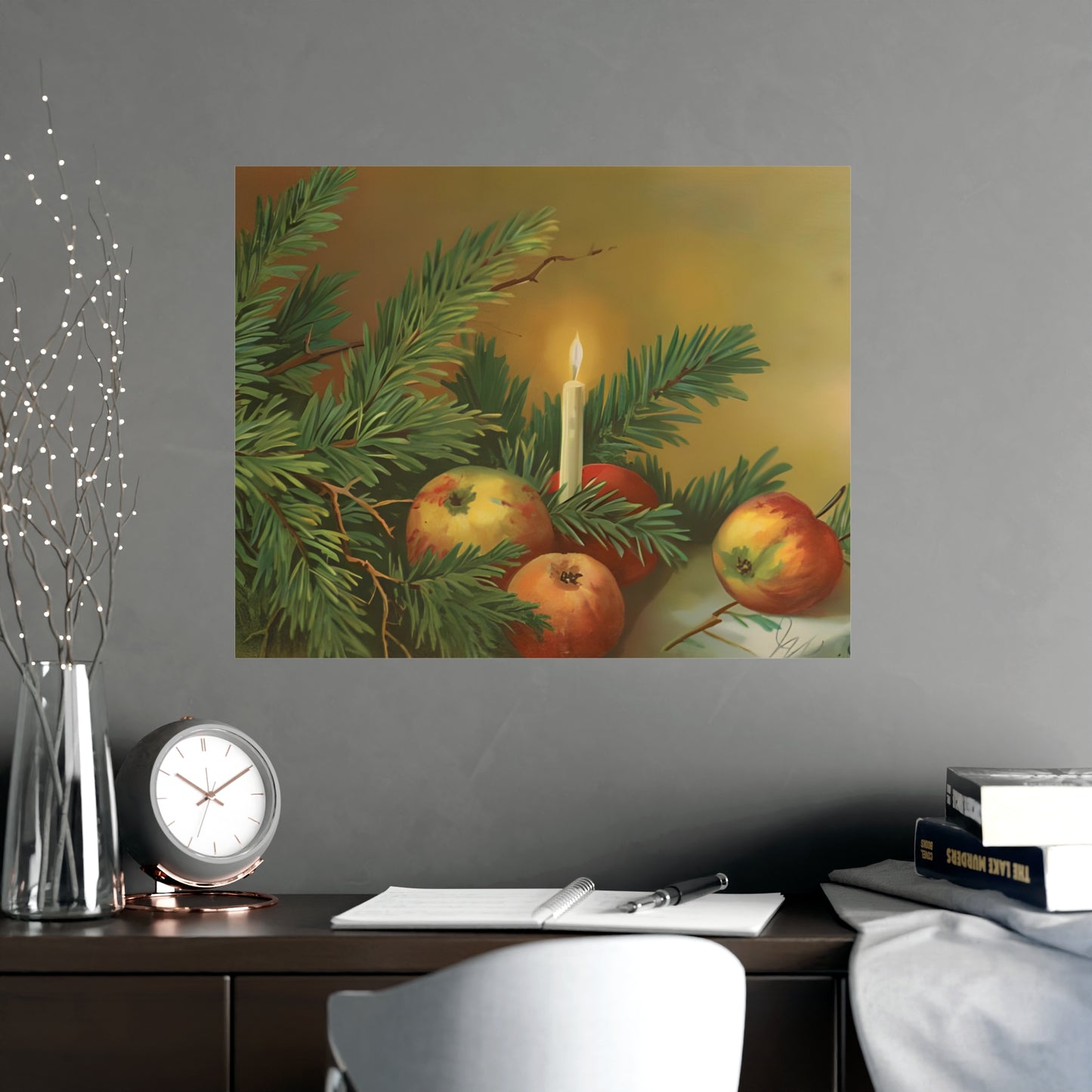 Apple Christmas Decor Prints