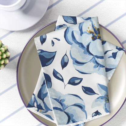 Blue Floral Napkins