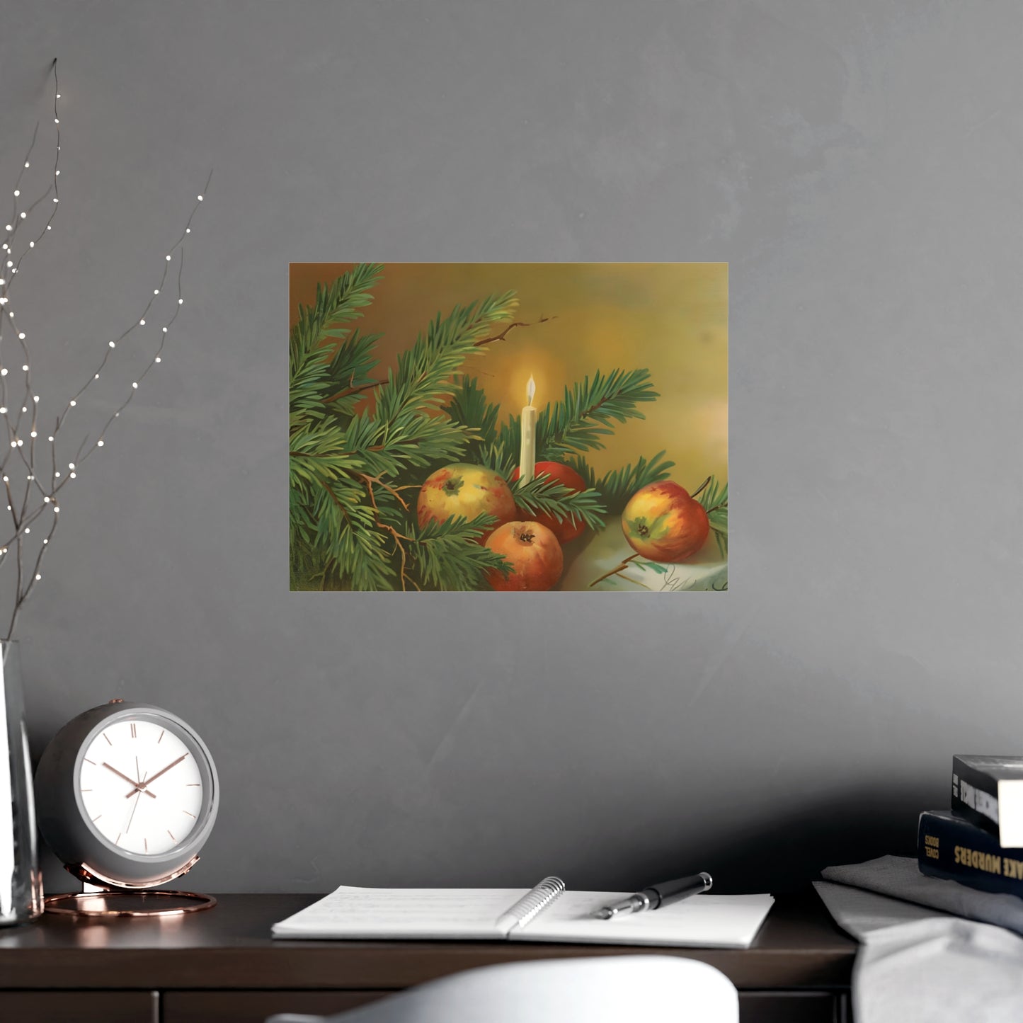 Apple Christmas Decor Prints