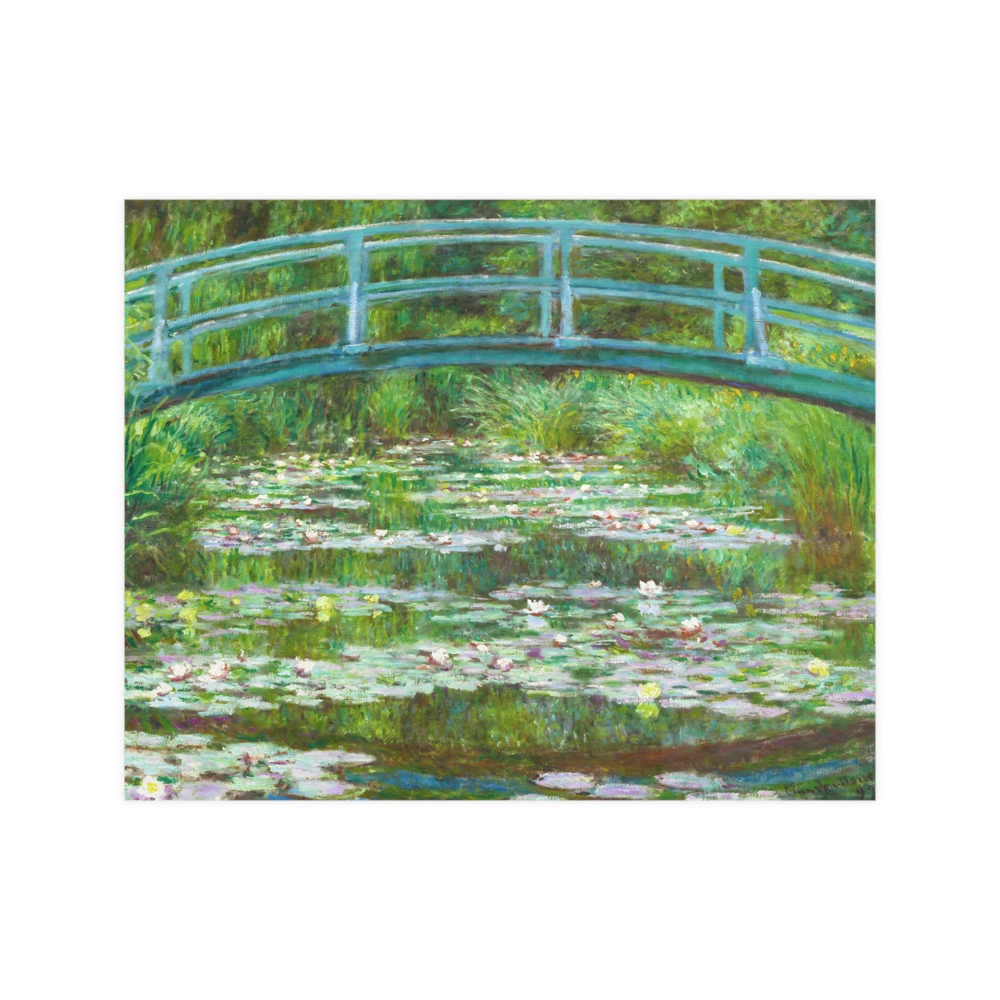 Water Lilies and Japanese Bridge