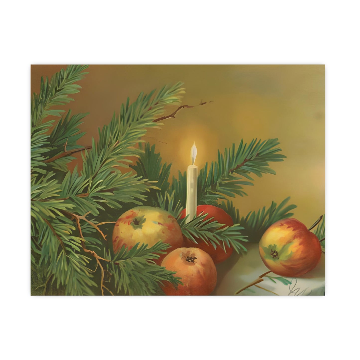 Apple Christmas Decor Prints